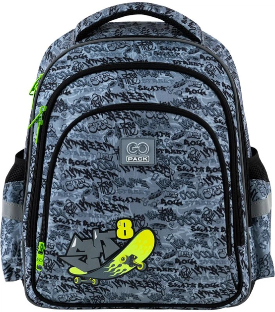 Рюкзак шкільний GoPack Education Graffiti 37x28.5x16 см 15 л Сірий (GO25-2606S-5) - зображення 3