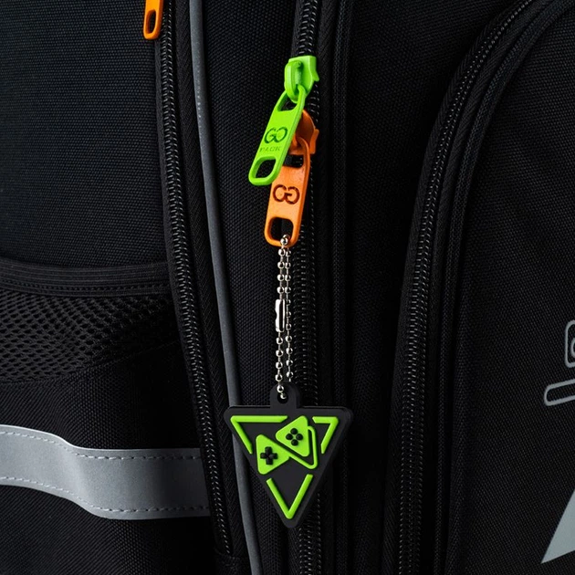 Рюкзак шкільний GoPack Education Next Level 37x28.5x16 см 15 л Чорний (GO25-2606S-6) - зображення 15