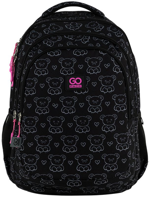 Рюкзак шкільний GoPack Teens 44x32x18 см 19 л Чорний (GO25-162L-2) - зображення 3