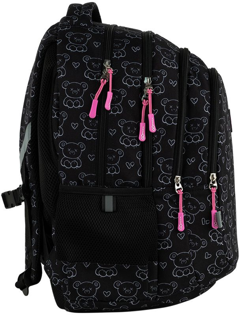 Рюкзак шкільний GoPack Teens 44x32x18 см 19 л Чорний (GO25-162L-2) - зображення 4