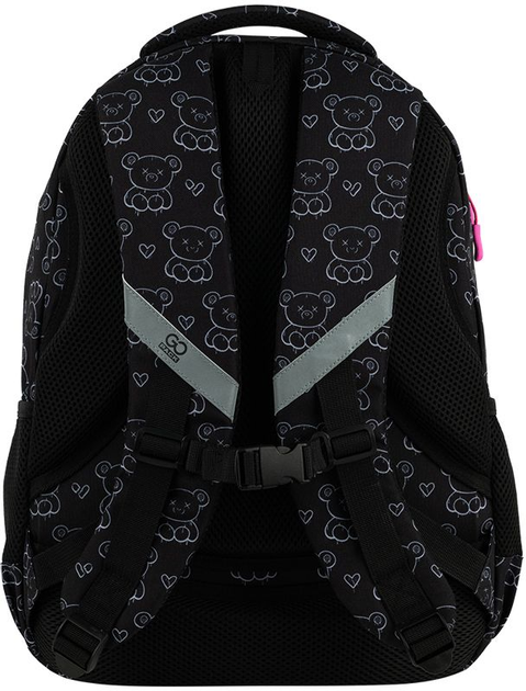 Рюкзак шкільний GoPack Teens 44x32x18 см 19 л Чорний (GO25-162L-2) - зображення 6