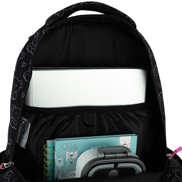 Рюкзак шкільний GoPack Teens 44x32x18 см 19 л Чорний (GO25-162L-2) - зображення 12