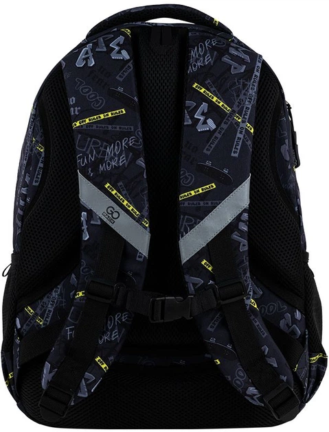 Рюкзак шкільний GoPack Teens 44x32x18 см 19 л Чорний (GO25-162L-5) - зображення 6