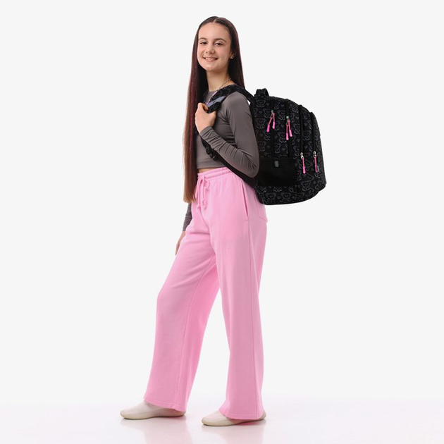 Рюкзак шкільний GoPack Teens 44x32x18 см 19 л Чорний (GO25-162L-2) - зображення 16