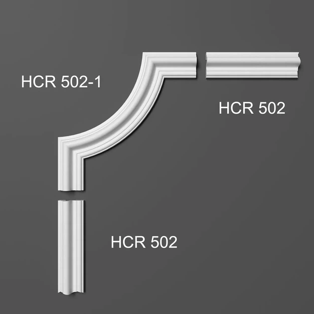 Угловой полиуретановый элемент Grand Decor HCR 502-1 - изображение 3