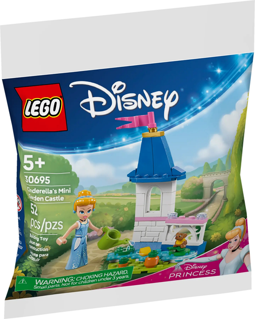 Zestaw klocków LEGO Disney Miniaturowy zamek Kopciuszka z ogrodem 52 elementy (30695) - obraz 1