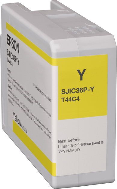 Tusz Epson SJIC36P(Y) 80 ml Yellow (C13T44C440) - obraz 1