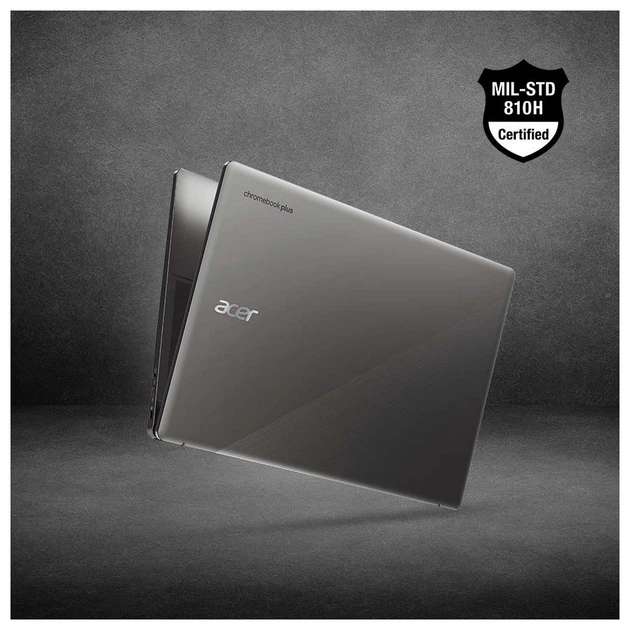Ноутбук Acer Chromebook Plus CB515-2H 15" FHD IPS, Intel i5-1235U, 16GB, F512GB, UMA, ChromeOS, сіри - зображення 2