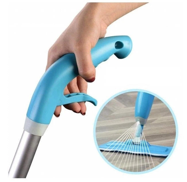 Швабра с распылителем универсальная Healthy Spray Mop для полов и окон, голубая - изображение 2
