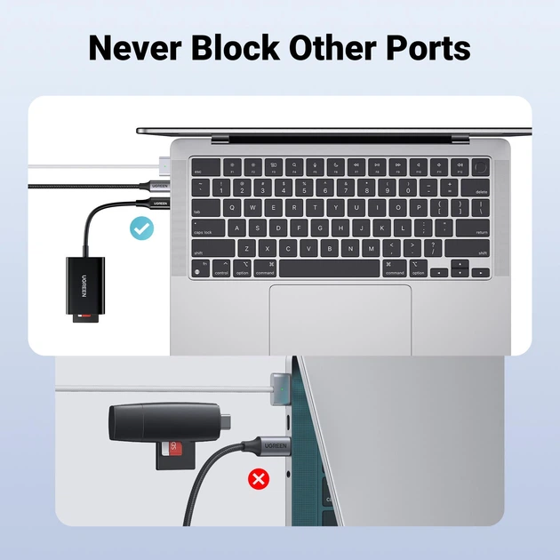 Кардрідер UGREEN CM265 USB-C 3.1 Card Reader for TF/SD Black (35622) - зображення 10