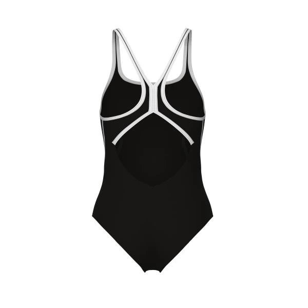 Купальник закритий для женщин Arena PRO_FILE SWIMSUIT SOLID черный, белый Жен 44 008055-510 44 - Фото 2 Купальник закритий для женщин Arena PRO_FILE SWIMSUIT SOLID черный, белый Жен 44 008055-510 44 - изображение 2