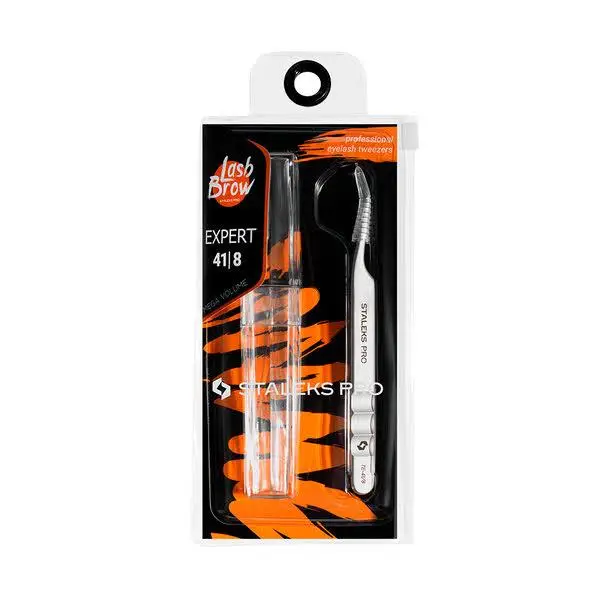 Staleks Expert 41/8 (mini L) - пінцет для нарощування вій - Фото 5 Staleks Expert 41/8 (mini L) - пінцет для нарощування вій - зображення 5