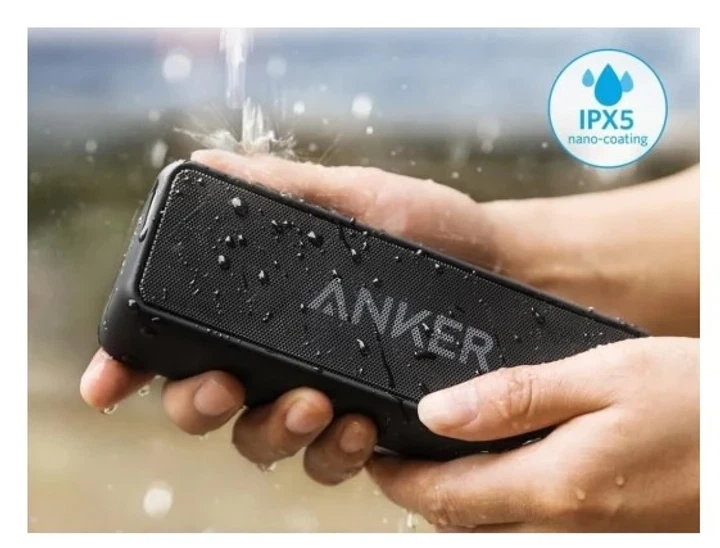 Портативна колонка Anker SoundCore 2, Black, Bluetooth, 12W, 24H, 4400mAh, IPX7, AUX - зображення 5