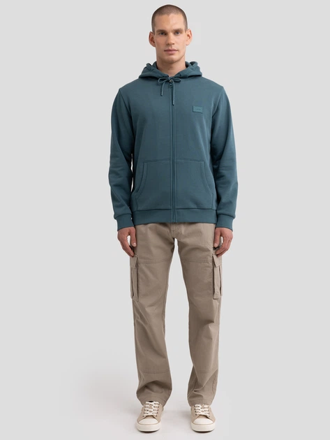 Толстовка на блискавці чоловіча Big Star Artish 304 4XL Зелена (5900714842482) - зображення 3
