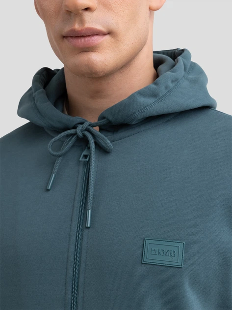 Толстовка на блискавці чоловіча Big Star Artish 304 4XL Зелена (5900714842482) - зображення 5
