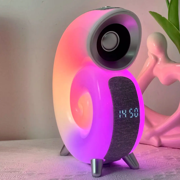 Настільна колонка - нічник (8 режимів), USB, Bluetooth / Смарт-лампа Conch Music Light (L) - зображення 6