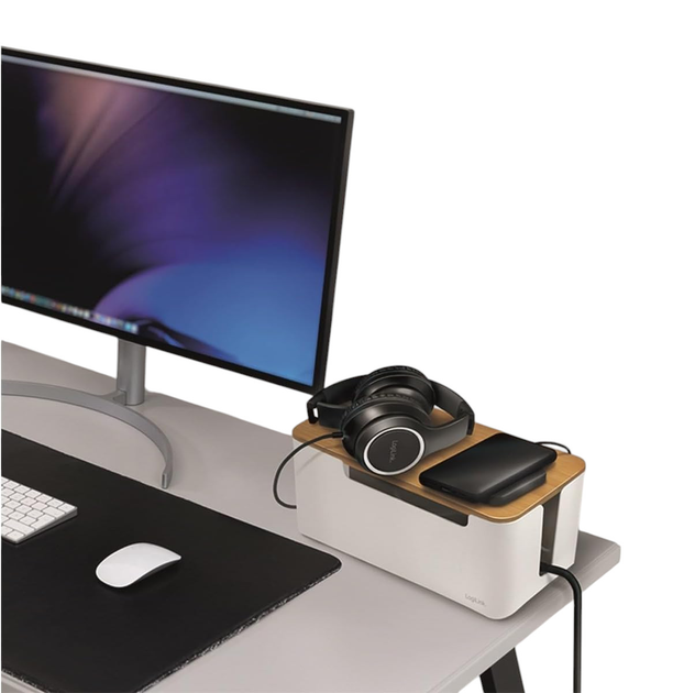 Organizer kabli Logilink Cable Box M White (KAB0075) - obraz 5