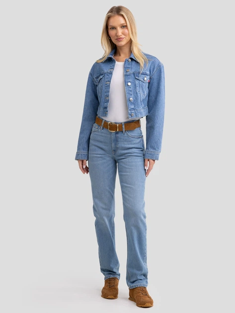 Куртка джинсова жіноча Big Star Maddie 175 S Блакитна (5900714829339) - зображення 4