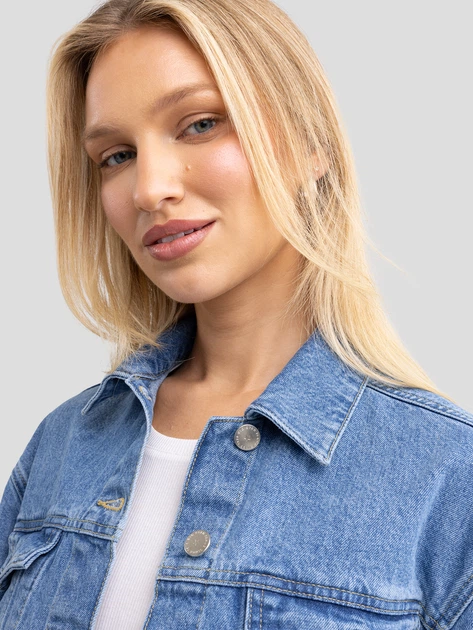 Куртка джинсова жіноча Big Star Maddie 175 S Блакитна (5900714829339) - зображення 5