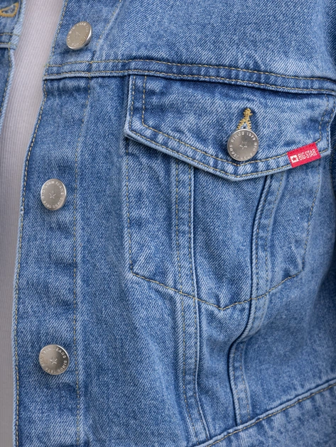 Куртка джинсова жіноча Big Star Maddie 175 S Блакитна (5900714829339) - зображення 6