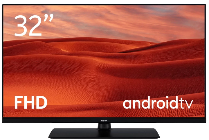 Телевізор 32" Nokia Smart TV 3200А (FNE32GV210) / Full HD / 60 Гц / LCD / Smart TV / Wi-Fi / Bluetooth / T2 Б/В - Фото 1 Телевізор 32" Nokia Smart TV 3200А (FNE32GV210) / Full HD / 60 Гц / LCD / Smart TV / Wi-Fi / Bluetooth / T2 Б/В - изображение 1
