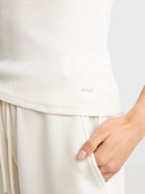 Koszulka polo damska Big Star Rafaela 103 M Biała (5900714838317) - obraz 5