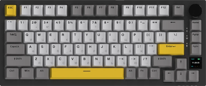 Клавіатура бездротова Ajazz AK820 Pro Gift Switch Black RGB