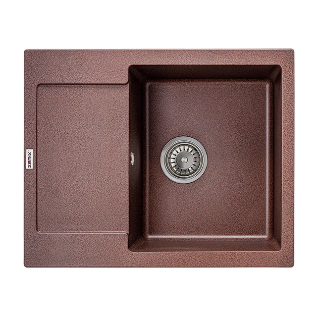 Мийка Zerix ZS-6250S-12 Коричнева (ZX4592) - Фото 1 Мийка Zerix ZS-6250S-12 Коричнева (ZX4592) - изображение 1