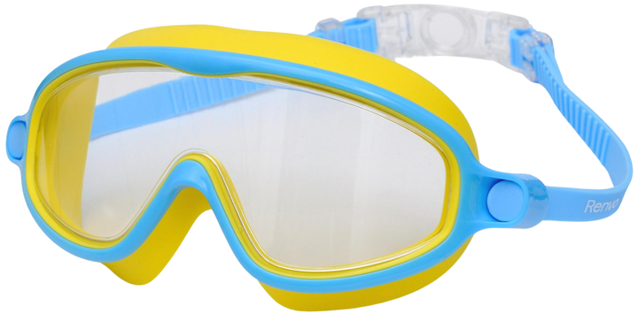 Дитяча маска для плавання Renvo Garsen JR Anti-fog Жовта/Блакитна OSFM (1SM110-0408) - зображення 1