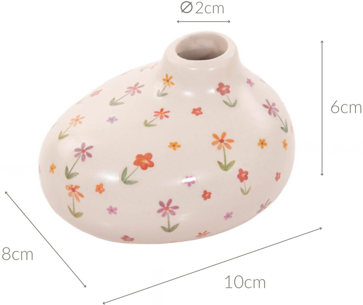 Wazon Boltze Home Blümi ceramiczny w drobne kwiatki Wzór 1 (5902973442007) - obraz 5