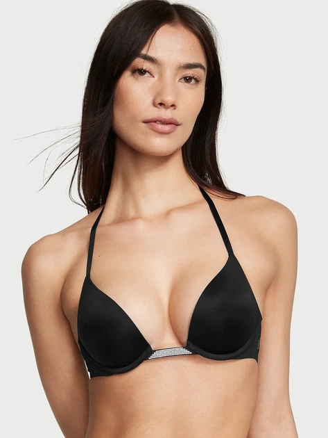 Бюстгальтер Victoria's Secret зі стазами 85D Чорний - зображення 3