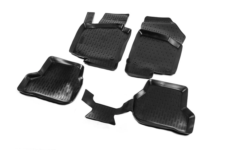 Резиновые коврики (4 шт, Niken 3D) для Volkswagen Golf 6 - изображение 2