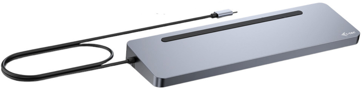 i-tec USB-C Metal Ergonomic 3x 4K Display Docking Station with Power Delivery 100 W + i-tec Universal Charger 100 W (C31FLAT2PDPRO100W) - obraz 3