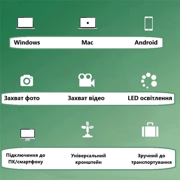 Електронний мікроскоп USB 1600 крат на підставці - зображення 10