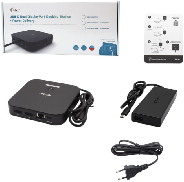i-tec USB-C HDMI DP Docking Station Power Delivery 100 W + i-tec Universal Charger 100 W (C31HDMIDPDOCKPD100) - зображення 6