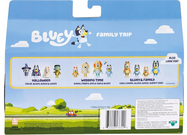 Zestaw figurek Moose Bluey Family Trip (0630996176542) - obraz 6