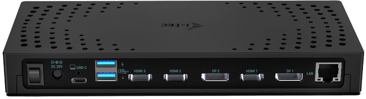 i-tec USB 3.0 / USB-C / Thunderbolt, 3x 4K Docking Station Gen 2 + Power Delivery 100W (CATRIPLE4KDOCKPD2) - зображення 4