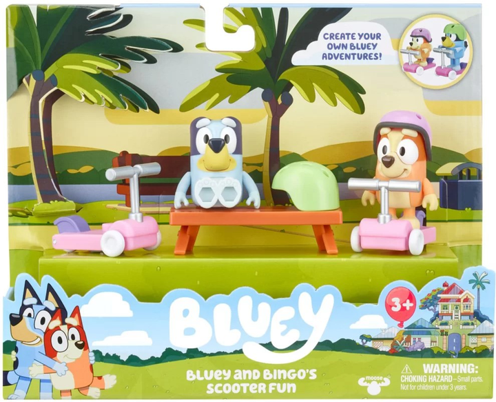 Zestaw Moose Bluey & Bingo's Scooter Fun (0630996130858) - obraz 1