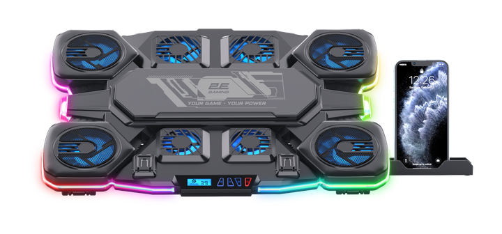 Охлаждающая подставка для ноутбука 2E Gaming CPG-012 Black (2E-CPG-012) - Фото 1 Охлаждающая подставка для ноутбука 2E Gaming CPG-012 Black (2E-CPG-012) - изображение 1