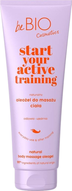 Olej do masażu ciała Be Bio Start Your Active Training 250 ml (5908233665858) - obraz 1