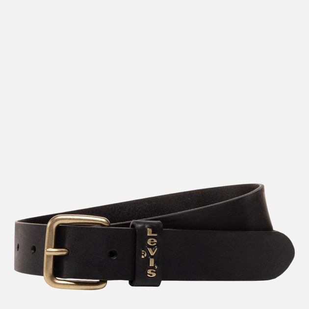 Pasek damski skórzany Levi's 37460-0052 100 cm Czarny - obraz 1