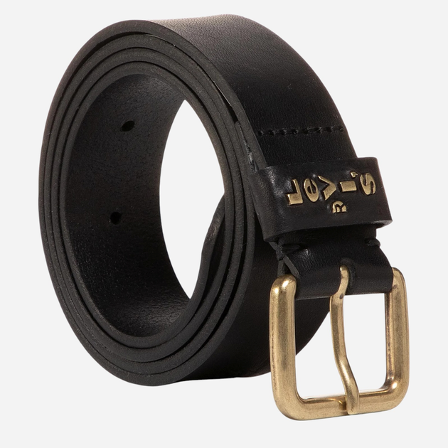 Pasek damski skórzany Levi's 37460-0052 100 cm Czarny - obraz 2