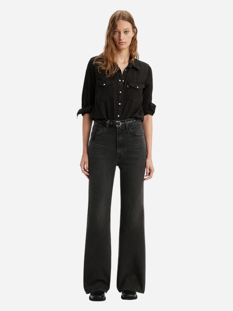 Jeansy dzwony damskie z wysokim stanem Levi's A7503-0007 29-34 Czarne - obraz 3