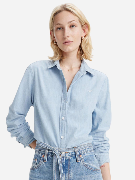 Koszula damska bawełniana Levi's 34574-0043 M Błękitna - obraz 3