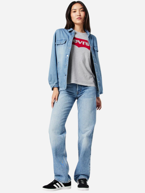 Футболка бавовняна жіноча Levi's The Perfect Tee 17369-1686 M Core Batwing T (5400970738319) - зображення 3