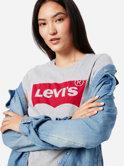 Футболка бавовняна жіноча Levi's The Perfect Tee 17369-1686 XS Core Batwing T (5400970738333) - зображення 5