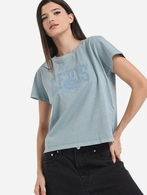 Koszulka damska bawełniana Levi's A8804-0030 L Błękitna - obraz 1