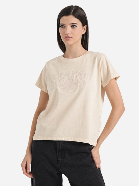 Koszulka damska bawełniana Levi's A8804-0029 S Beżowa - obraz 3