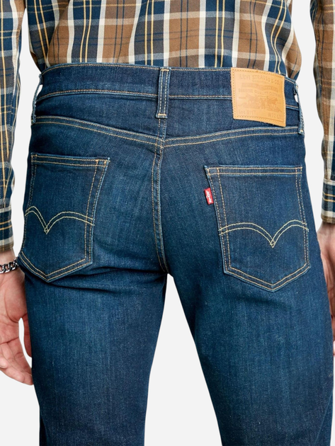 Jeansy slim fit męskie Levi's 04511-4102 31-32 Granatowe - obraz 5