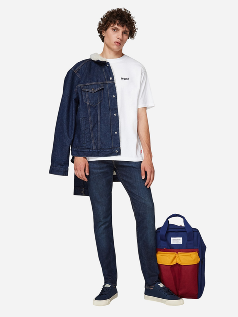 Jeansy slim fit męskie Levi's 28833-0633 32-32 Granatowe - obraz 3